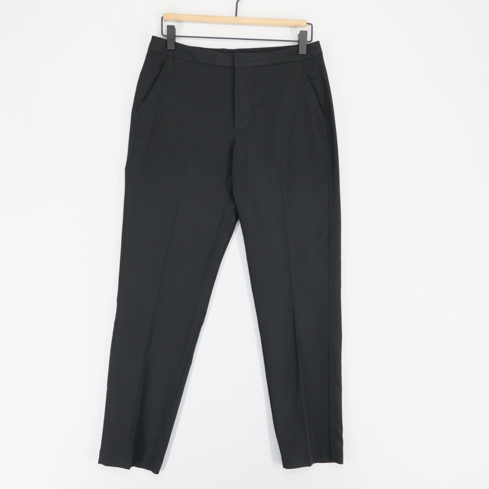 Lululemon City Trek Trouser Pants Womens 6 Black Reflective Cuff Commuter